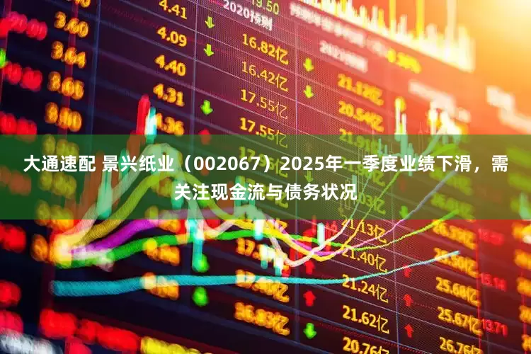 大通速配 景兴纸业（002067）2025年一季度业绩下滑，需关注现金流与债务状况